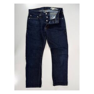 DEUS EX MACHINA Isola Straight Button Fly Japanese Selvedge Denim Jean 29x25 Hem